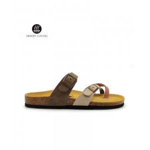 Plakton 181032 Maquillage / Hielo / Kaki Γυναικεία Ανατομικά Δερμάτινα Σανδάλια