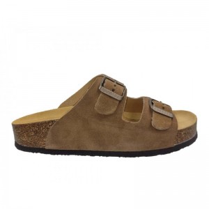 Plakton 340010 Lodo Γυναικεία Ανατομικά Δερμάτινα Σανδάλια