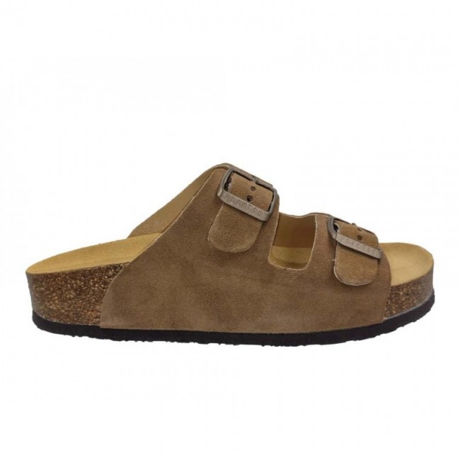 Plakton 340010 Lodo Γυναικεία Ανατομικά Δερμάτινα Σανδάλια