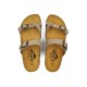 Plakton 341032 Taupe Γυναικεία Ανατομικά Δερμάτινα Σανδάλια
