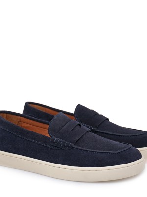GIOVANNI MORELLI 823 Navy Krouta Ανδρικά Δερμάτινα Loafers