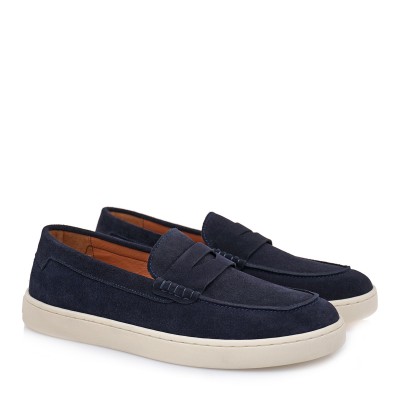 GIOVANNI MORELLI 823 Navy Krouta Ανδρικά Δερμάτινα Loafers