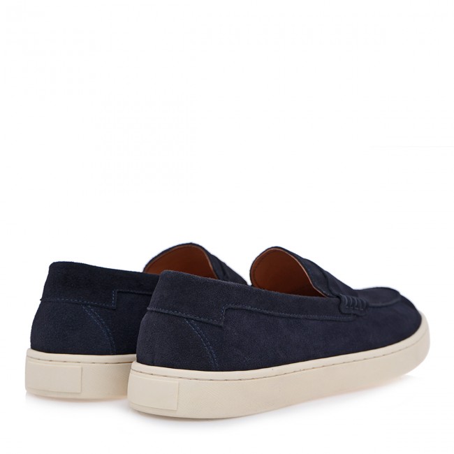 Isaac Roma  W570080111I7 Navy Krouta Ανδρικά Δερμάτινα Sneakers