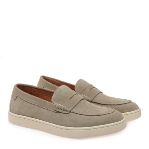 Isaac Roma W570080114V9 Beige Light Krouta Ανδρικά Δερμάτινα Sneakers