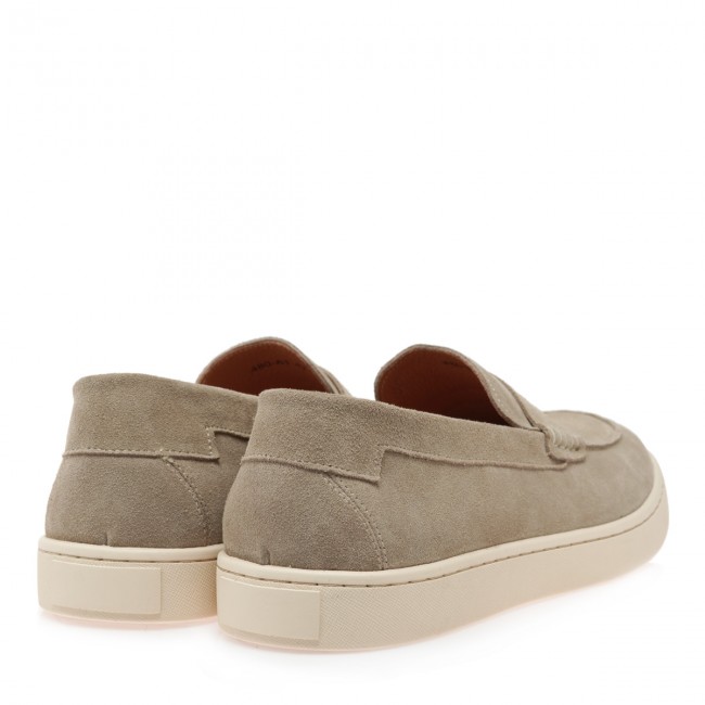 Isaac Roma W570080114V9 Beige Light Krouta Ανδρικά Δερμάτινα Sneakers