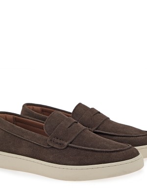 Giovanni Morelli 823 Brown Krouta Ανδρικά Δερμάτινα Loafers