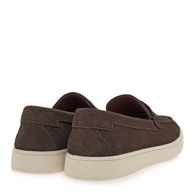 Isaac Roma W57008011520 Brown Krouta Ανδρικά Δερμάτινα Sneakers