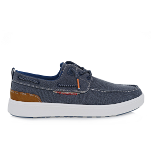 Renato Garini W589S07711C7 Blue Canvas Taba Ανδρικά Boat Shoes