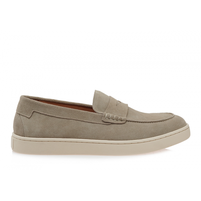 Isaac Roma W570080114V9 Beige Light Krouta Ανδρικά Δερμάτινα Sneakers