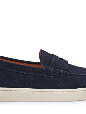 GIOVANNI MORELLI 823 Navy Krouta Ανδρικά Δερμάτινα Loafers