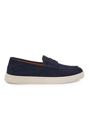 GIOVANNI MORELLI 823 Navy Krouta Ανδρικά Δερμάτινα Loafers