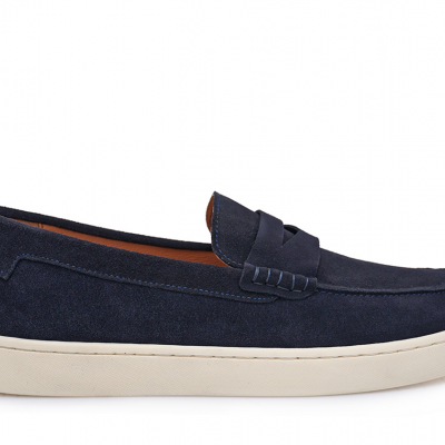 GIOVANNI MORELLI 823 Navy Krouta Ανδρικά Δερμάτινα Loafers