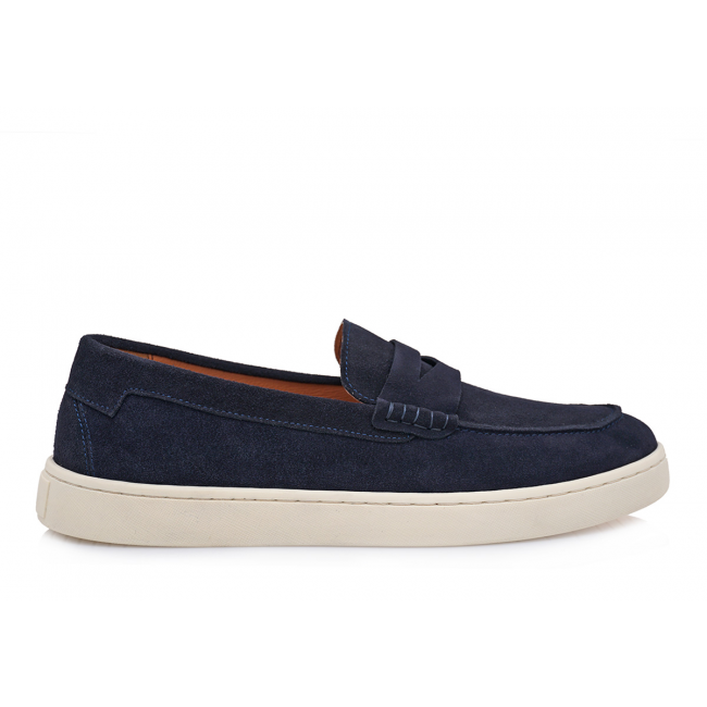 Isaac Roma  W570080111I7 Navy Krouta Ανδρικά Δερμάτινα Sneakers