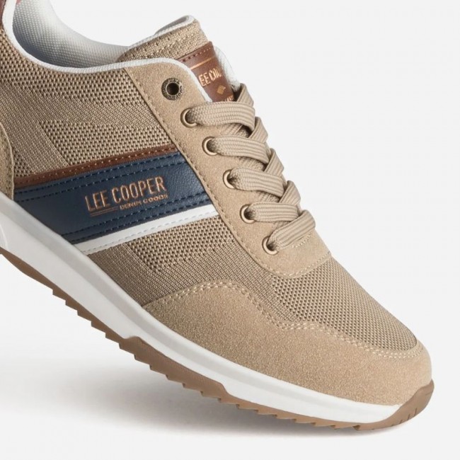 Lee Cooper LCM615205-0002 Beige Ανδρικά Sneakers