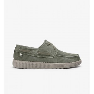 Pitas WP150 Washed Boat Shoes Kaki Ανδρικά Boat Shoes