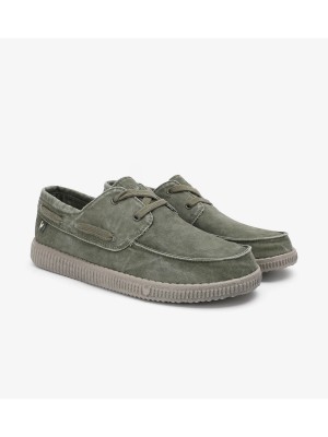 Pitas WP150 Washed Boat Shoes Kaki Ανδρικά Boat Shoes