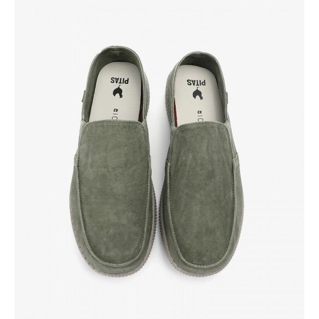 Pitas WP150 Slip-On Washed Kaki Ανδρικά Slip-On